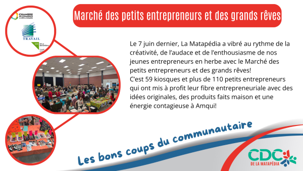 Les bons coups du communautaire - Marché des petits entrepreneurs et des grands rêves