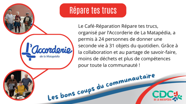 Les bons coups du communautaire - R&eacute;pare tes trucs