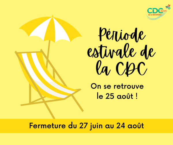 P&eacute;riode estivale